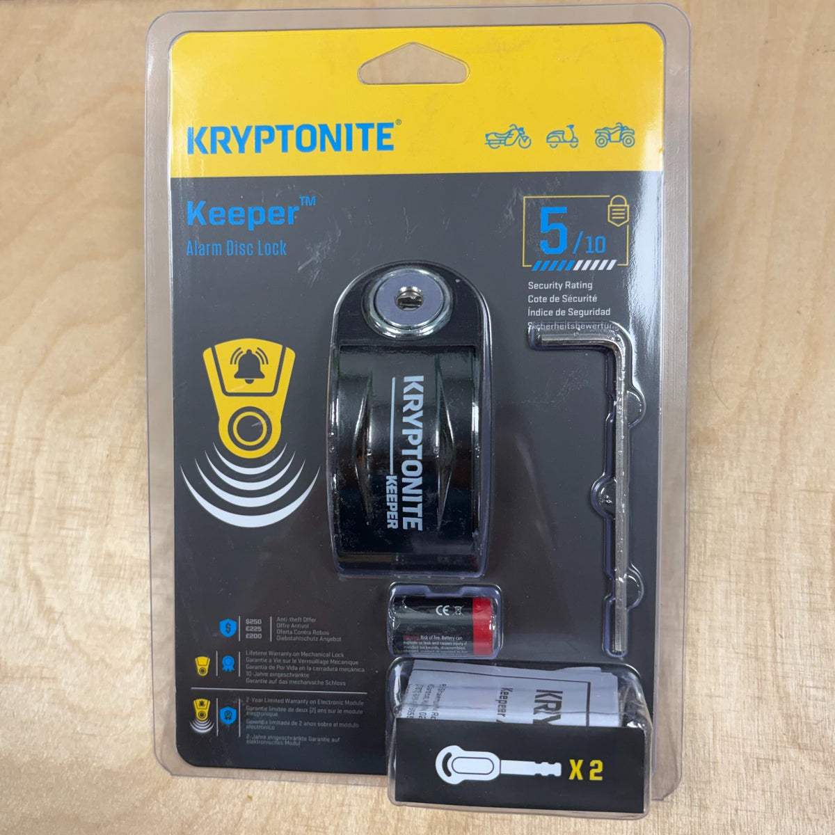 Kryptonite Keeper Alarm Disc Lock Alternate 1