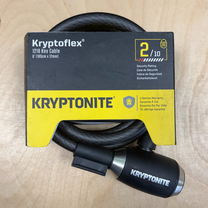 Kryptonite Kryptoflex 1218 Key 12mm x 180cm Bike Cable Lock Alternate 1