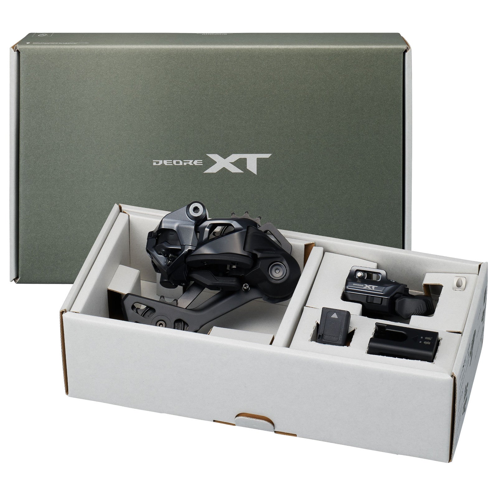 Shimano Deore XT Di2 M8250 Upgrade Kit I-Spec EV SGS 12 Speed Electric Rear Bike Derailleur I-SpecEV GS Alternate 1