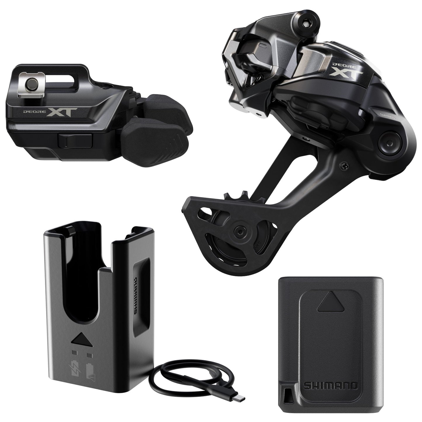 Shimano Deore XT Di2 M8250 Upgrade Kit I-Spec EV SGS 12 Speed Electric Rear Bike Derailleur I-SpecEV GS