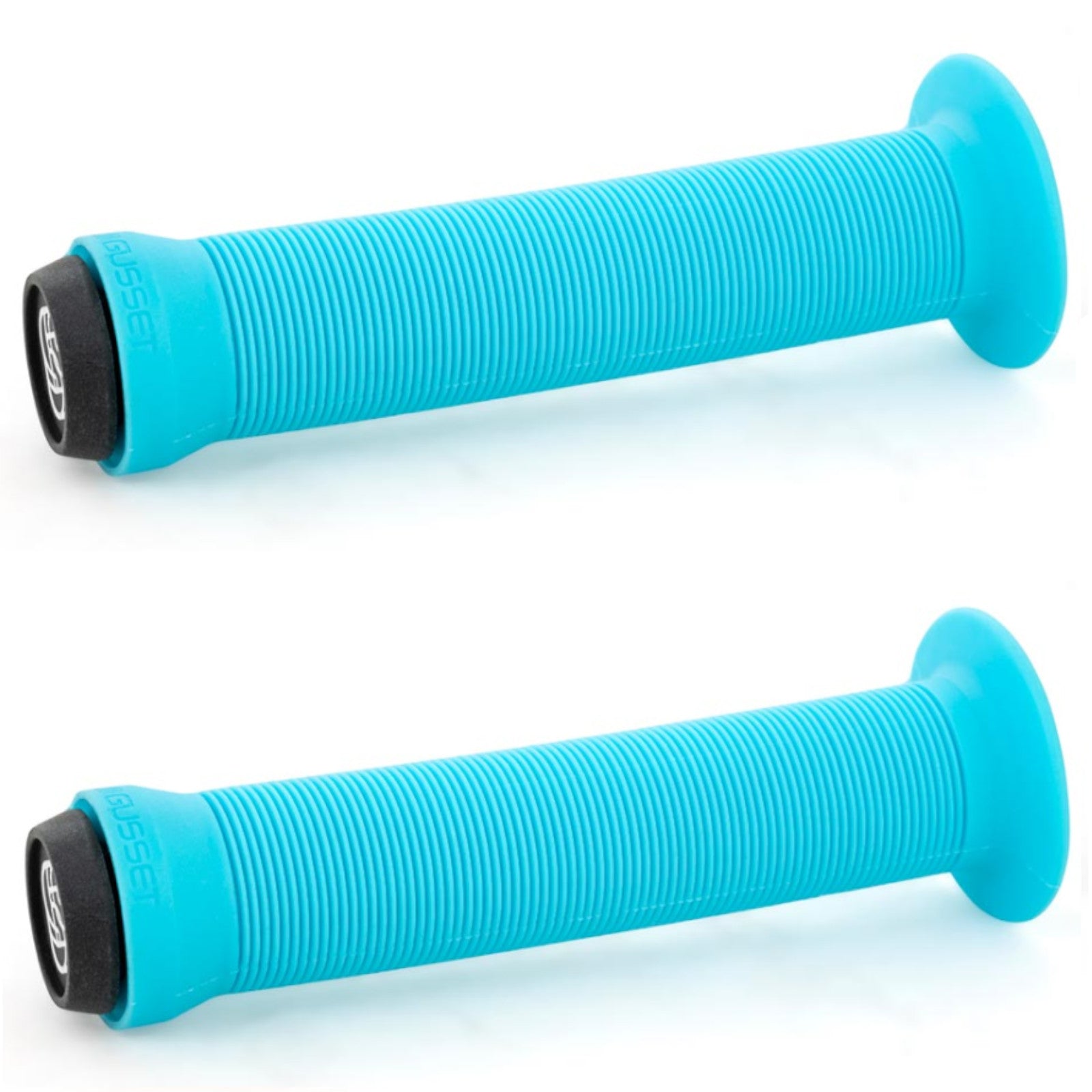 Gusset Sleeper Flanged Aqua Bike Handlebar Grips