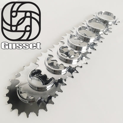 Gusset Double Six SS Bike Single Speed Cassette Cog 17 Tooth Cog Alternate 1