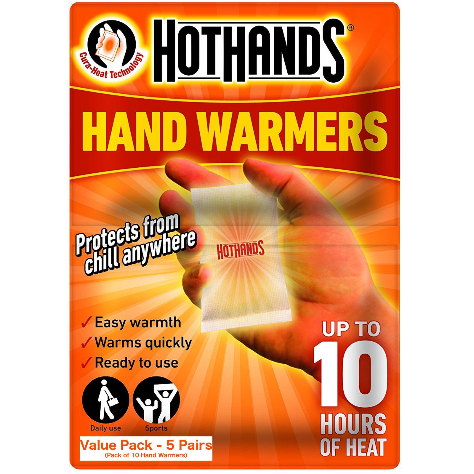 Hot Hands Hand & Foot Warmers Combo Pack Outdoor Survival Equipment 5 Packet - 25 Pairs Alternate 1
