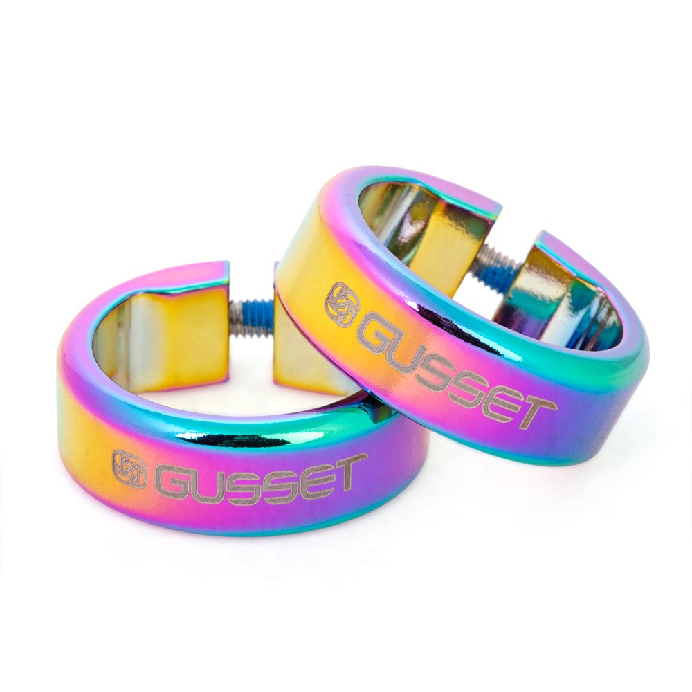 Gusset Lock Clamps - Oil Slick Bike Handlebar Grip Spare Part