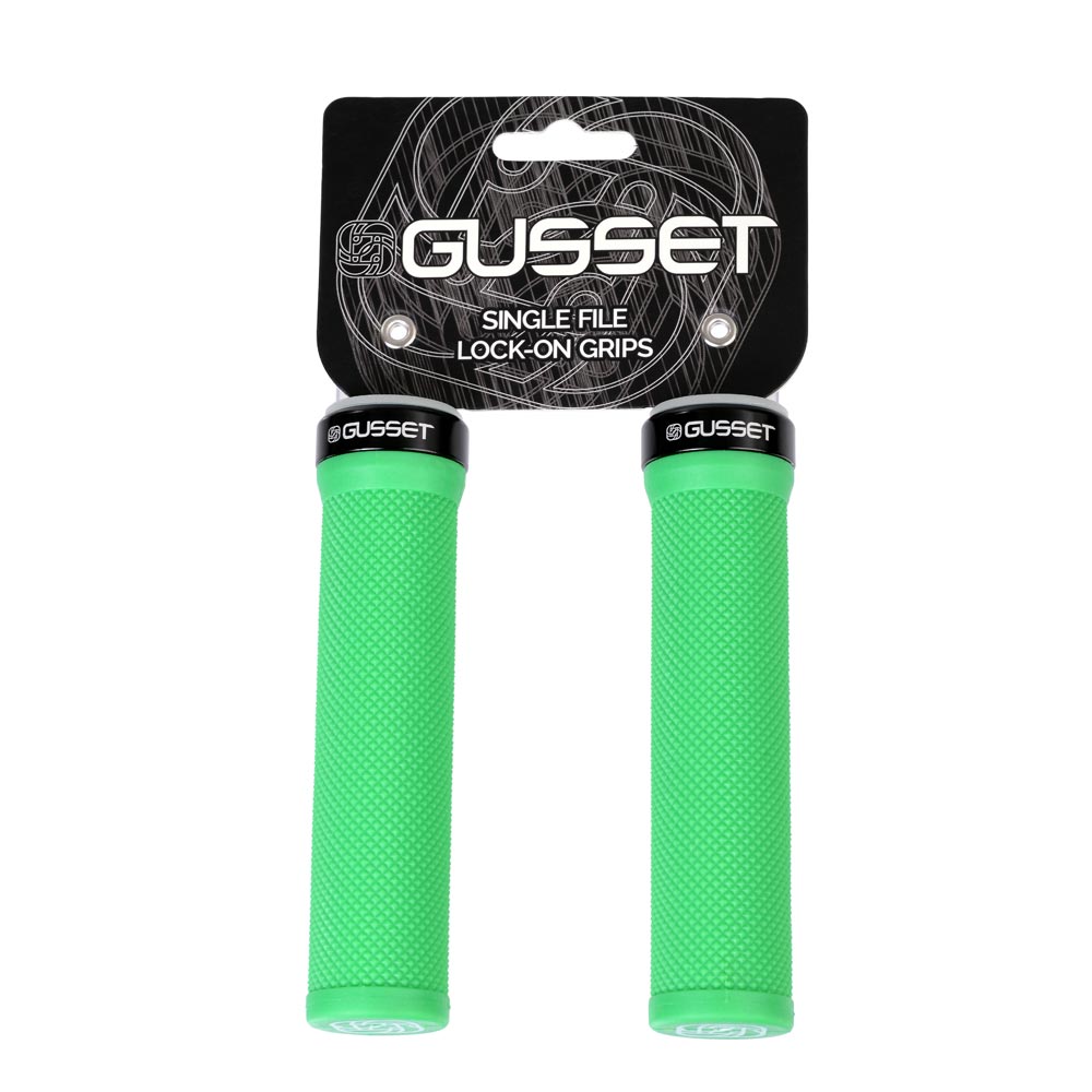 Gusset Single File Lock-On Bike Handlebar Grips Alternate 3