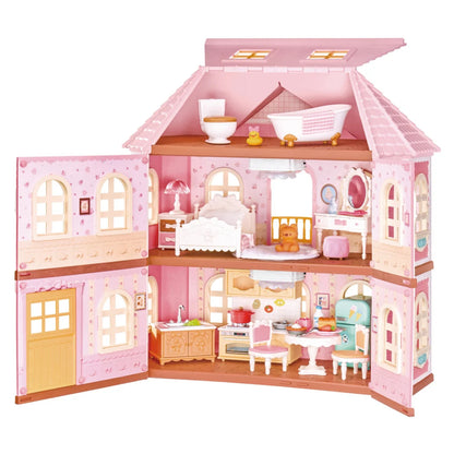 Rolife Fairy Rose Cottage Haley Island DIY Dollhouse Kit HH001 3D Puzzle