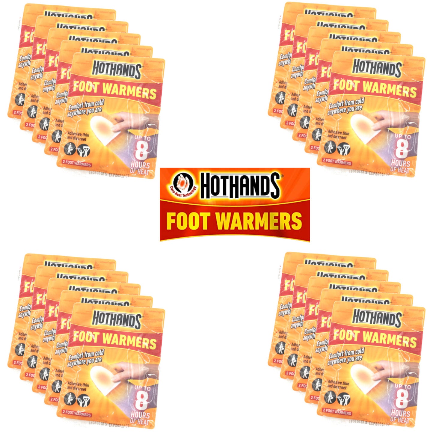 Hot Hands Foot Warmers Pack of 10 Individual Foot Warmers