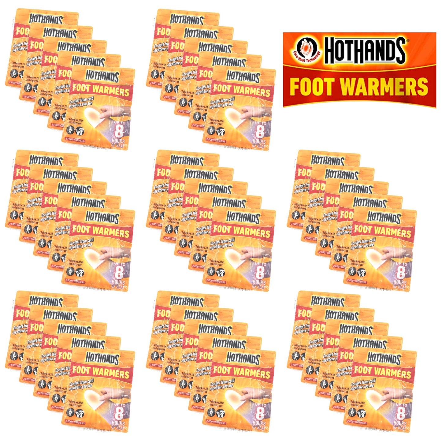 Hot Hands Foot Warmers Pack of 10 Individual Foot Warmers