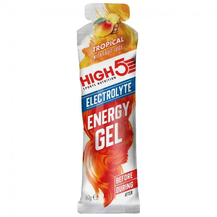 High5 Energy Gel Electrolyte Tropical Replenish Lost Minerals Single Sachet