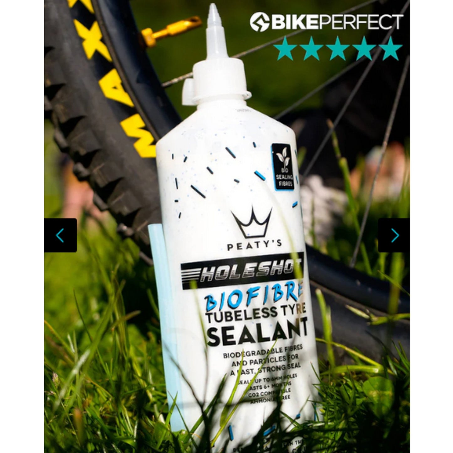 Peaty's Holeshot BioFibre Tubeless Tyre Sealant 1 Litre