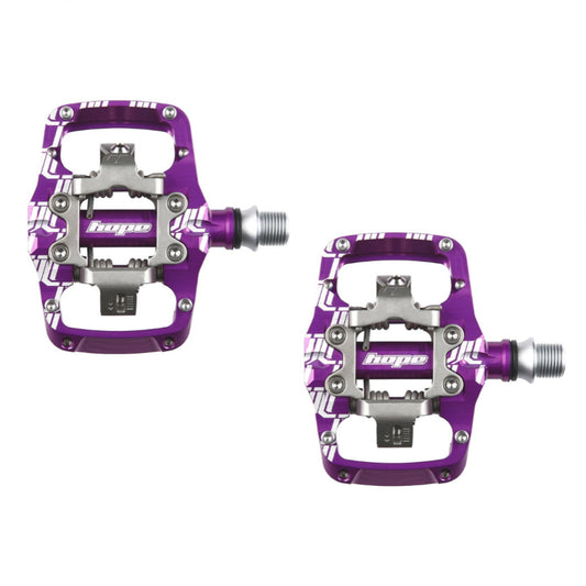 Hope Union Trail Mountain Bike Pedals Shimano SPD Clipless Purple