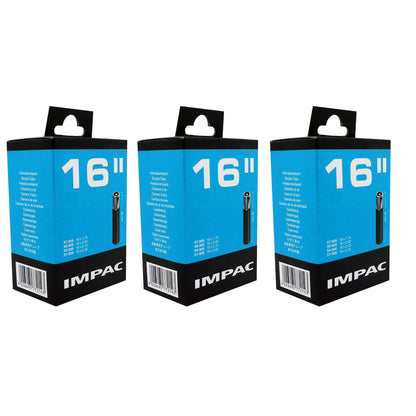 Impac AV16 16x1.75/2.25 (143/020) 16 Inch Schrader Valve Bike Inner Tube