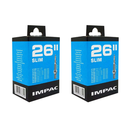 Impac SV26 Slim 26 x 1.25-1.75 26 Inch Presta Valve Bike Inner Tube