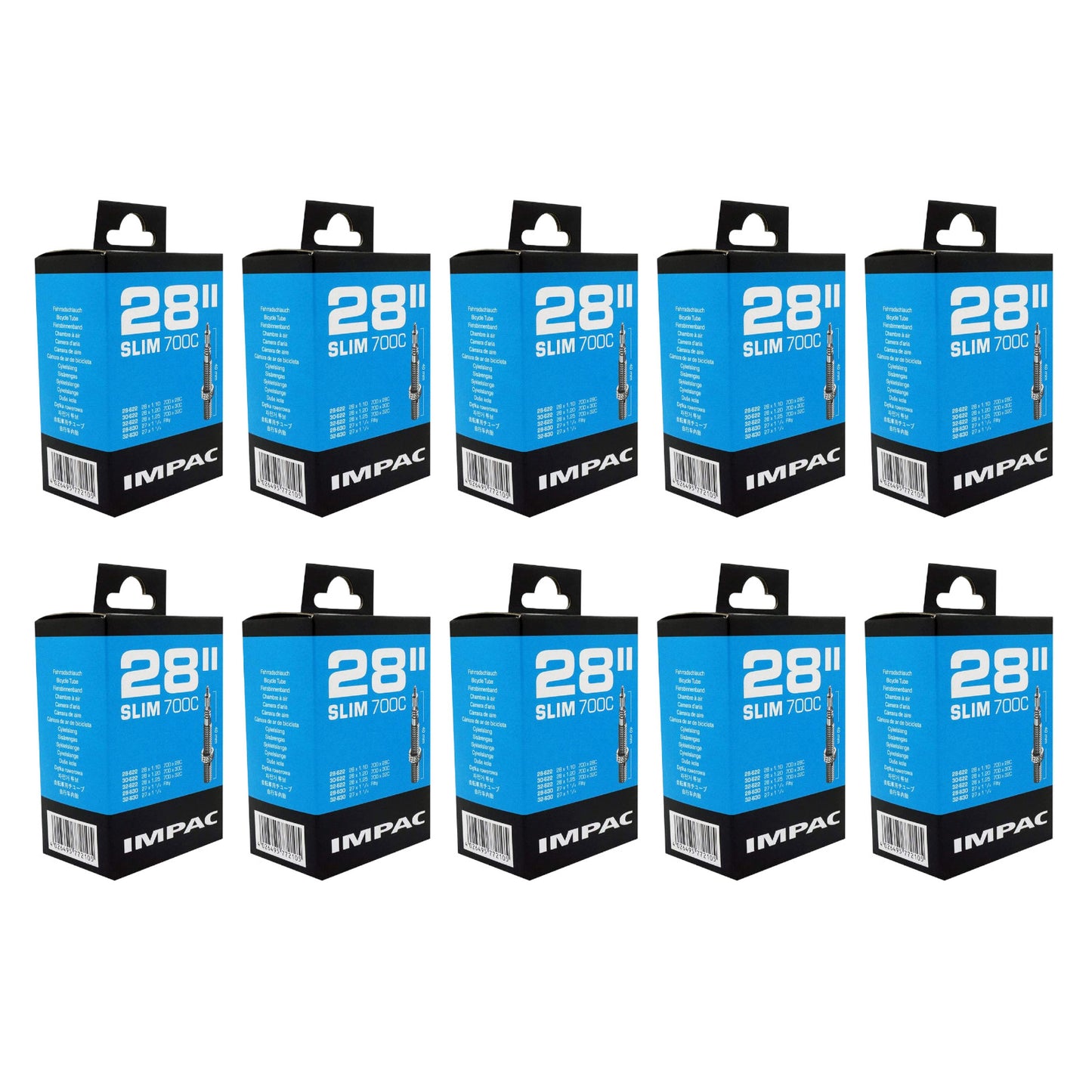 Impac Presta Inner Tube 700 x 28/32mm/27x11/4 700c SV28 Slim