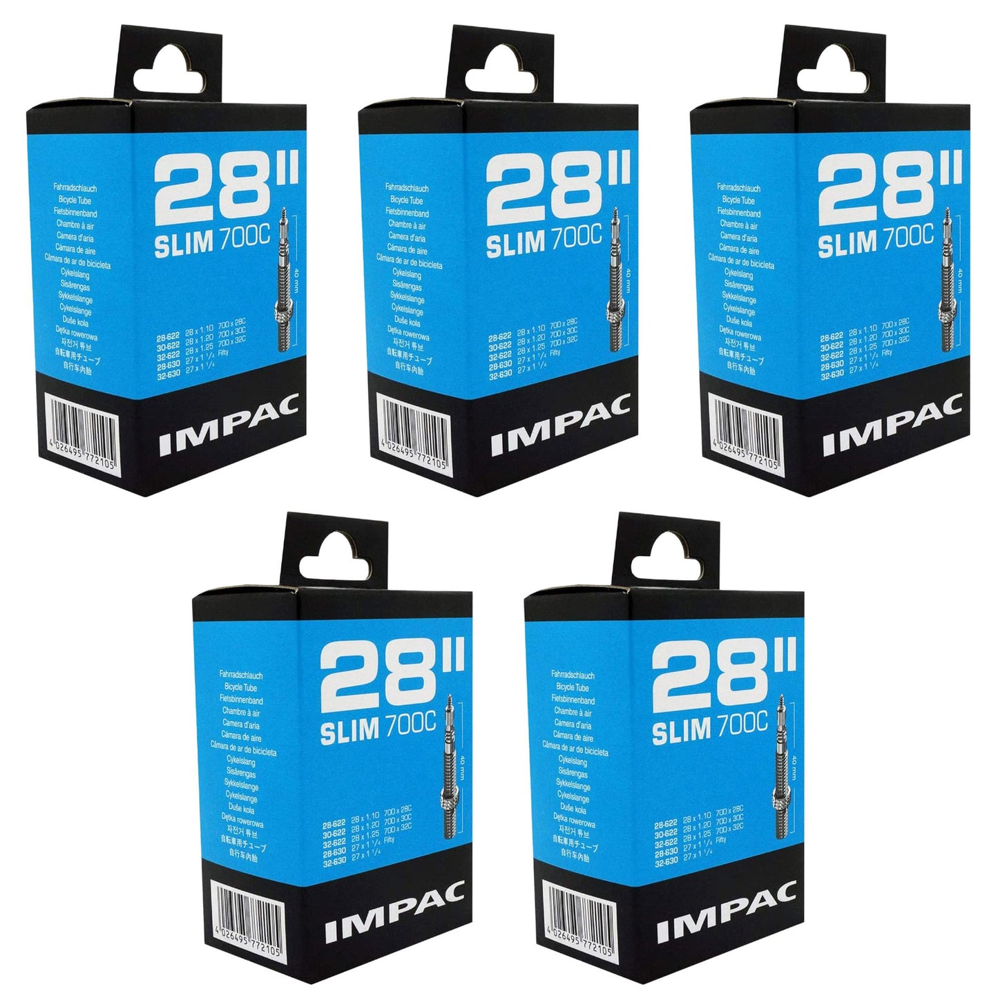 Impac Presta Inner Tube 700 x 28/32mm/27x11/4 700c SV28 Slim