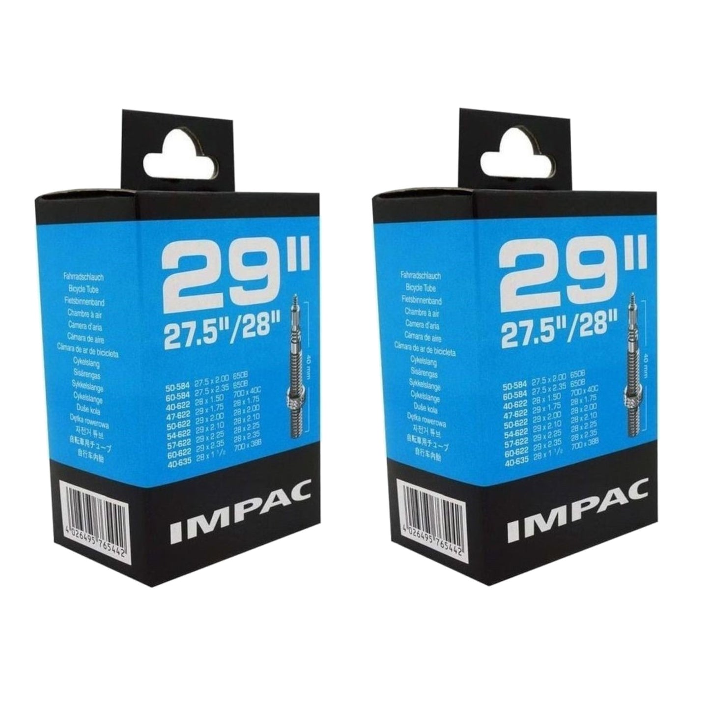 Impac SV29 29 x 1.75/2.35 (442/093) 29 Inch Presta Valve Bike Inner Tube