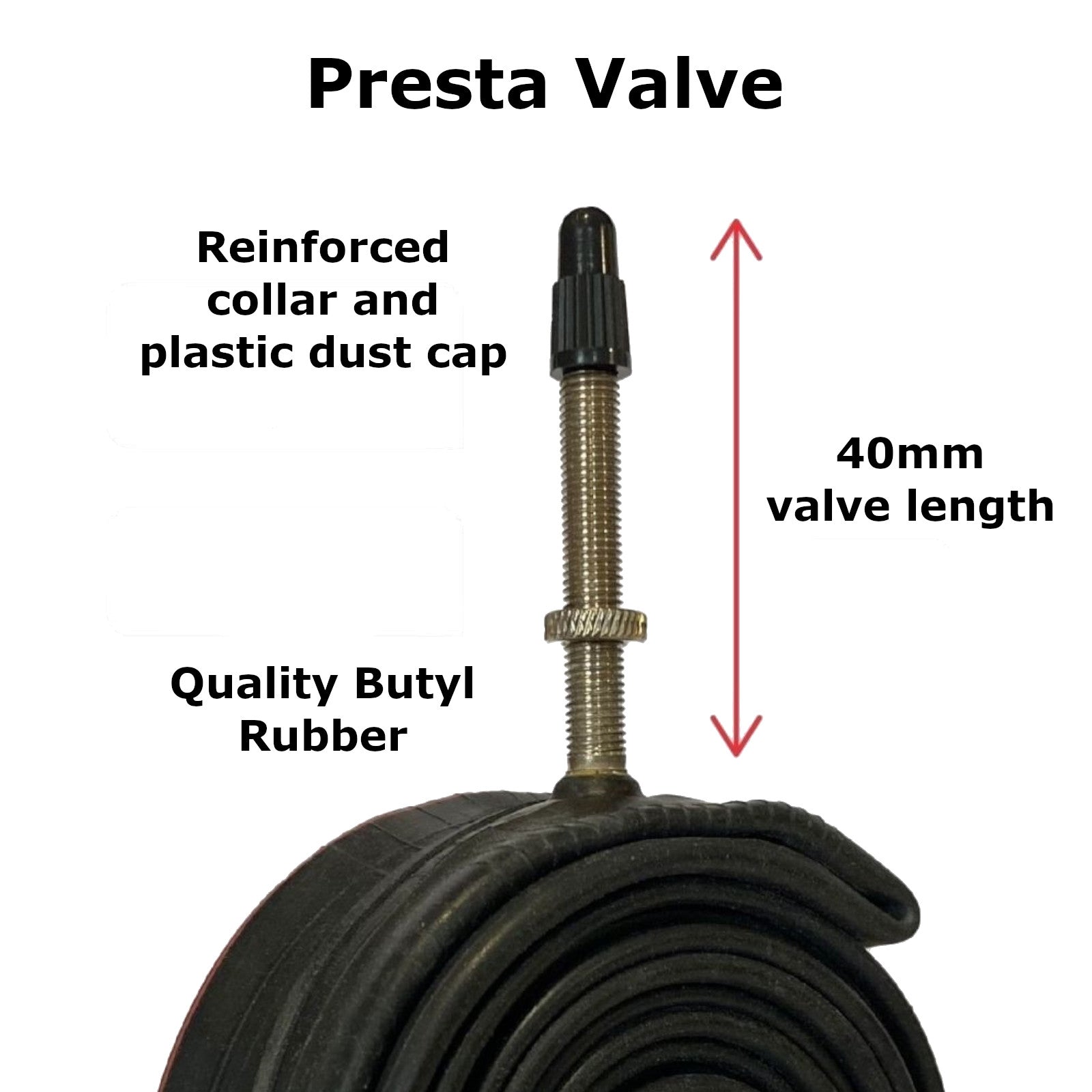 Impac SV29 29 x 1.75/2.35 (442/093) 29 Inch Presta Valve Bike Inner Tube Alternate 2