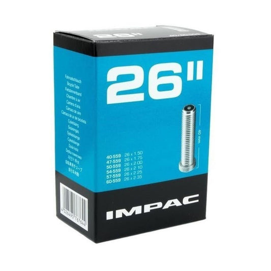Impac AV26 26x1.50/2.35 (644/130) 26 Inch Schrader Valve Bike Inner Tube Collection
