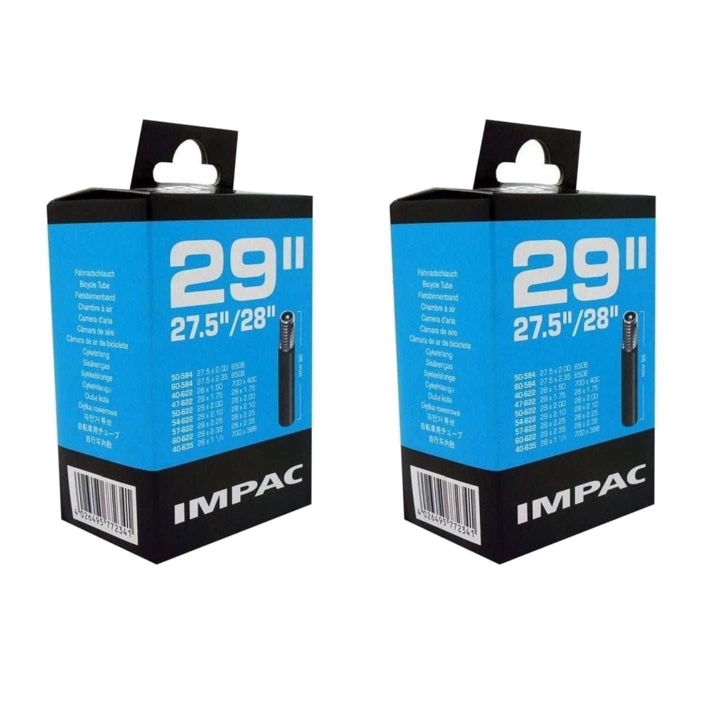 Impac AV29 29 x 1.75/2.35 (942/340) 29 Inch Schrader Valve Bike Inner Tube