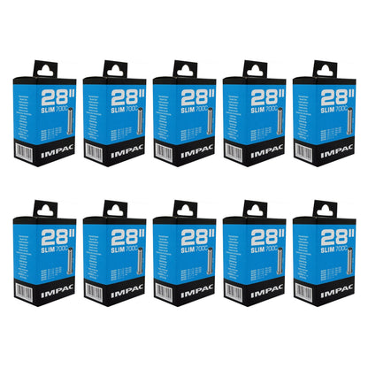 Impac AV28 Slim 700x28/32mm/27x11/4 (722/370) 700c Schrader Valve Bike Inner Tube