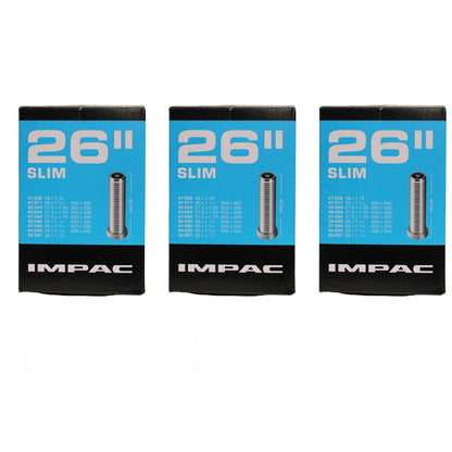 Impac AV26 Slim 26 x 1.25-1.75 450/415 26 Inch Schrader Valve Bike Inner Tube