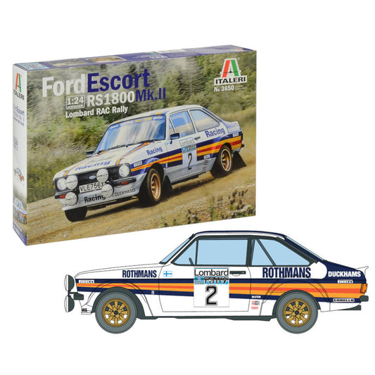 Italeri Ford Escort RS1800 MkII Lombard 1:24 Car Model Kit 3650