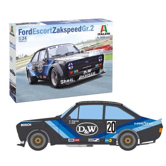 Italeri Ford Escort Zakspeed Gr 2 1:24 Car Model Kit 3664