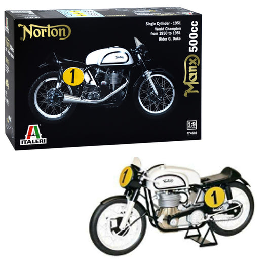 Italeri Norton Manx 500cc 1:9 Motorbike Model Kit 4602