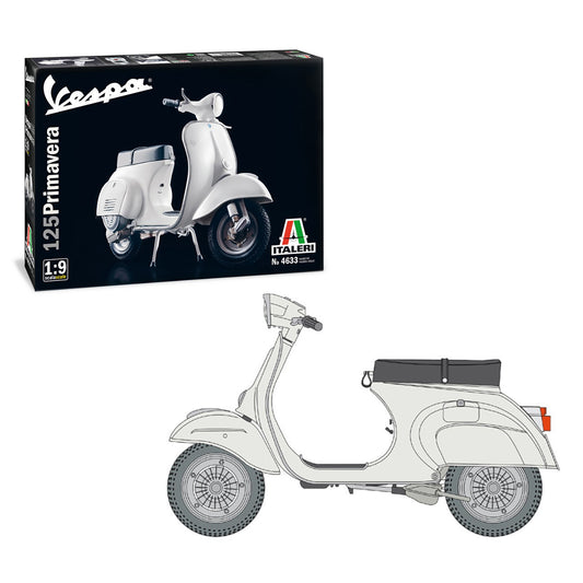Italeri Vespa 125 Primavera 1:9 Motorbike Model Kit 4633