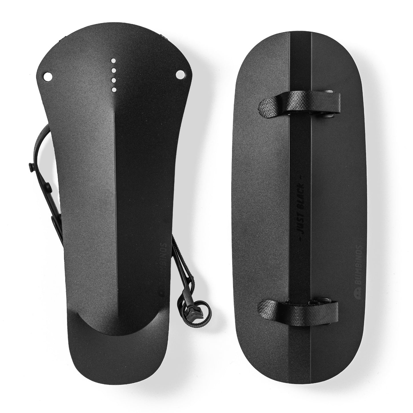 Bumbinos Splash Pack Just Black Clip On Kid's Bike Mudguard Set