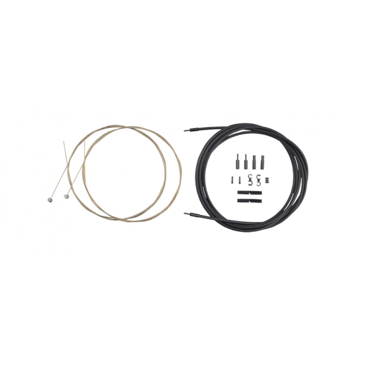 Jagwire Mountain Pro Brake Kit Stealth Bike Brake Inner & Outer Cable Set Stealth Black