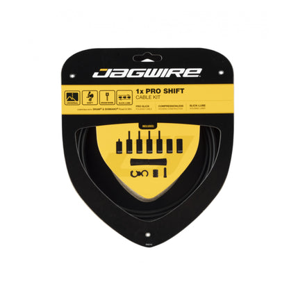 Jagwire Pro Shift Kit 1x Black Bike Inner & Outer Cable Set Black Rear Only