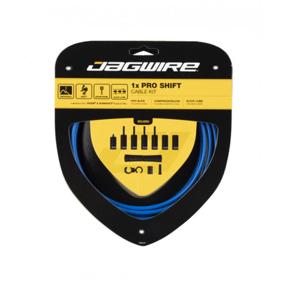 Jagwire Pro Shift Kit 1x Blue Bike Inner & Outer Cable Set SID Blue Rear Only