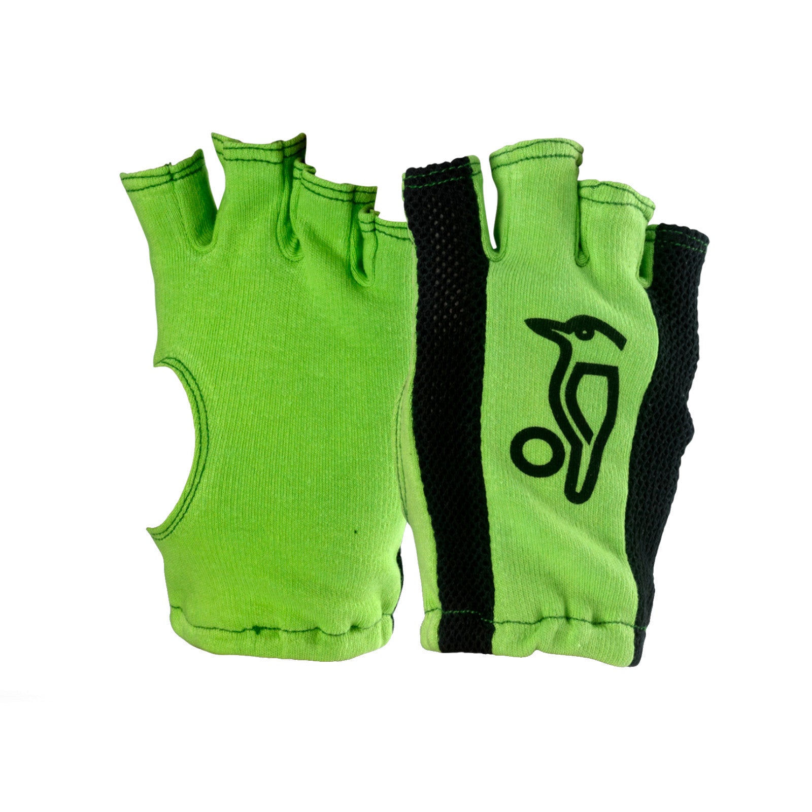 Kookaburra Fingerless Batting Inners Lime Cricket Gloves