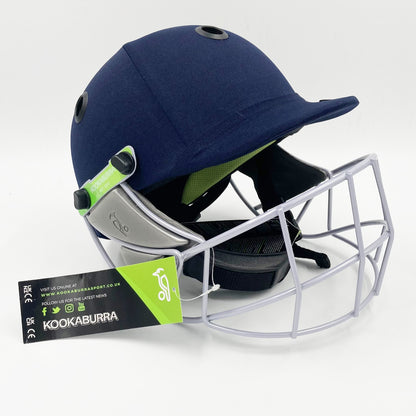 Kookaburra Pro 600F with Steel Faceguard Cricket Helmet XS/Small Navy Alternate 1