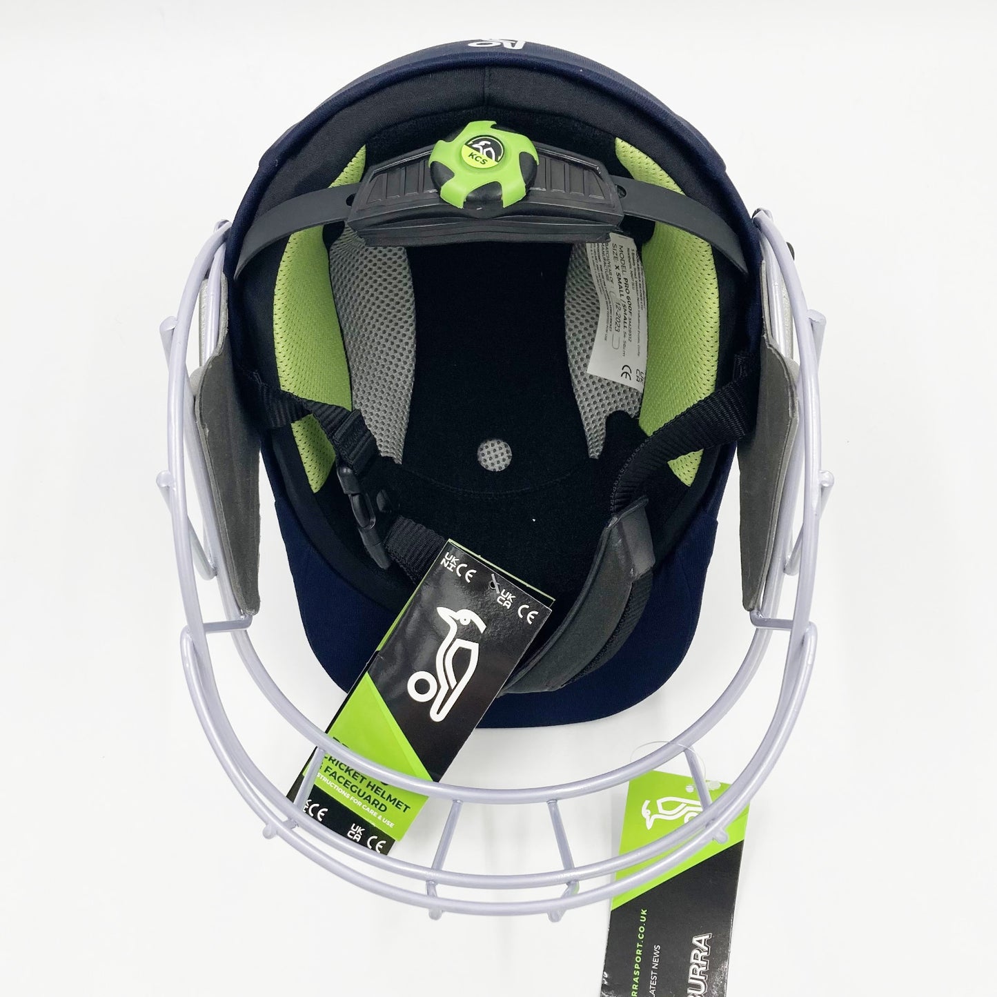 Kookaburra Pro 600F with Steel Faceguard Cricket Helmet XS/Small Navy Alternate 2