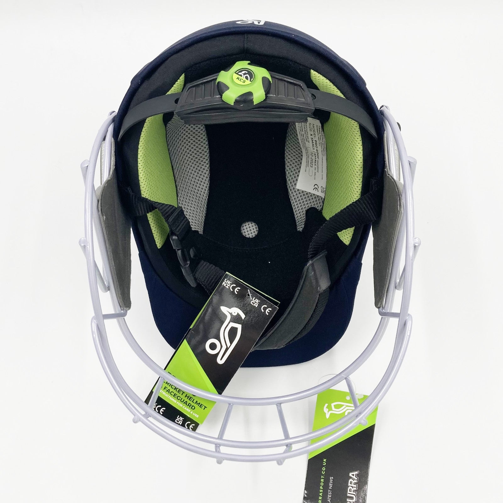 Kookaburra Pro 600F with Steel Faceguard Cricket Helmet XS/Small Navy Alternate 2