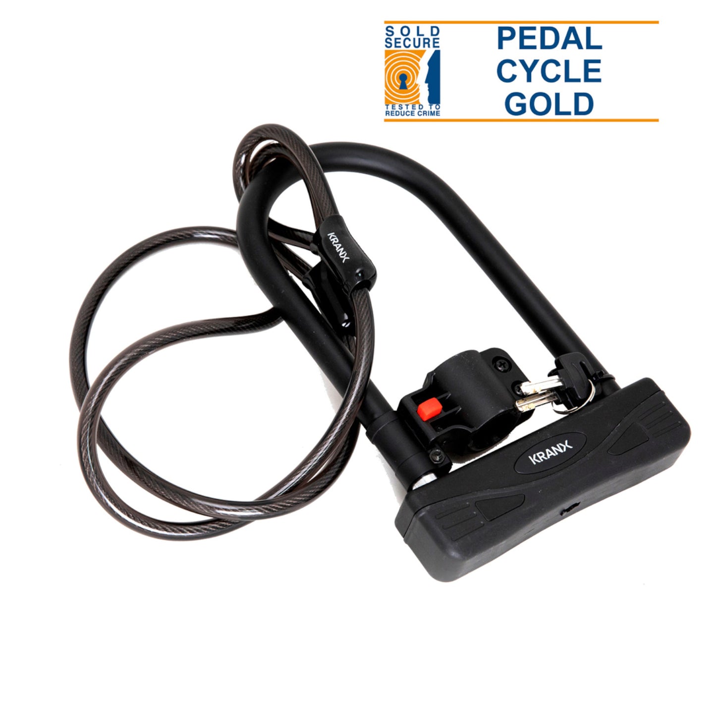 KranX Citadel Plus U-Lock & Cable Bike D-Lock Alternate 2