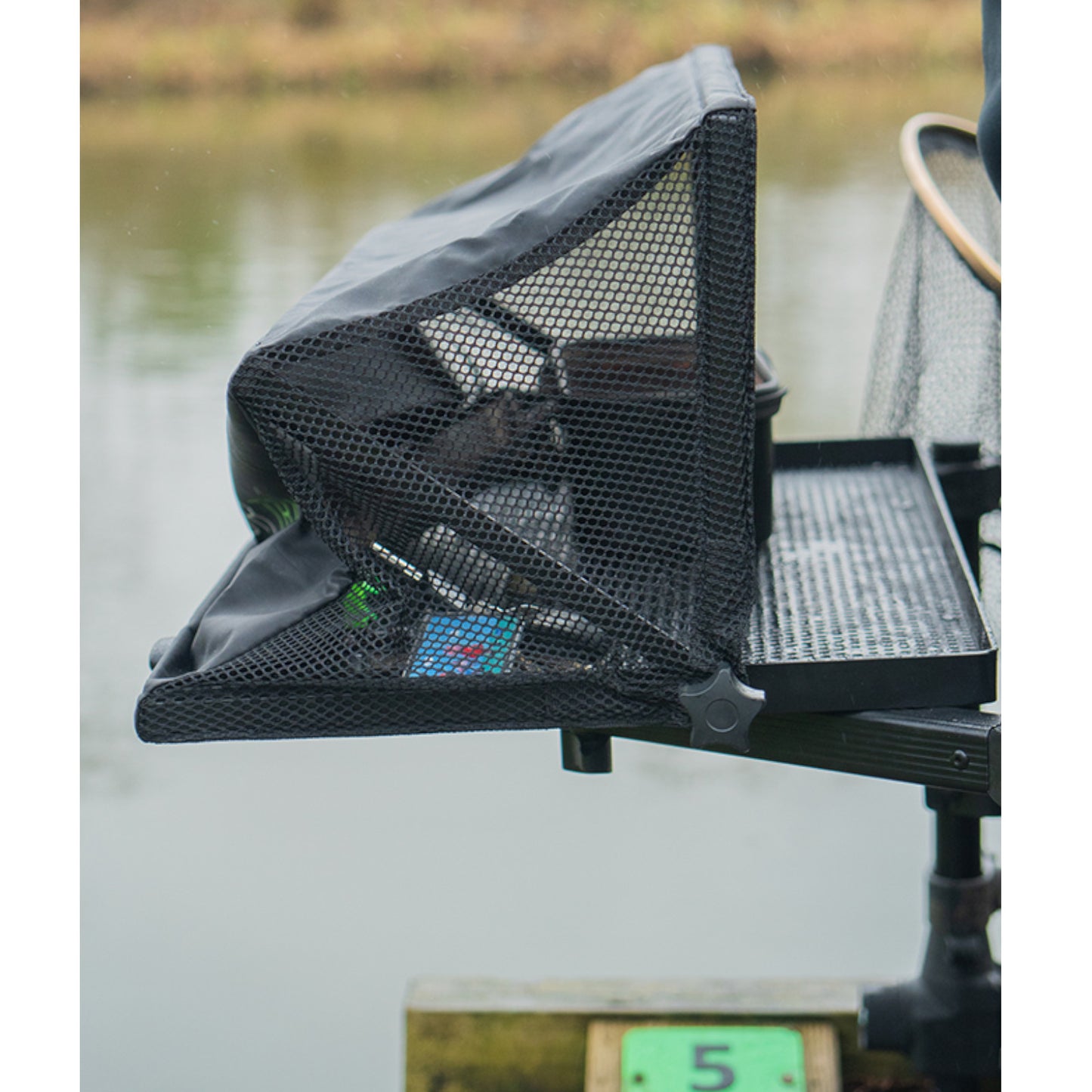 Maver Quick Lock MV-R Side Tray with Awning L Fishing Accessory L1401 Alternate 3