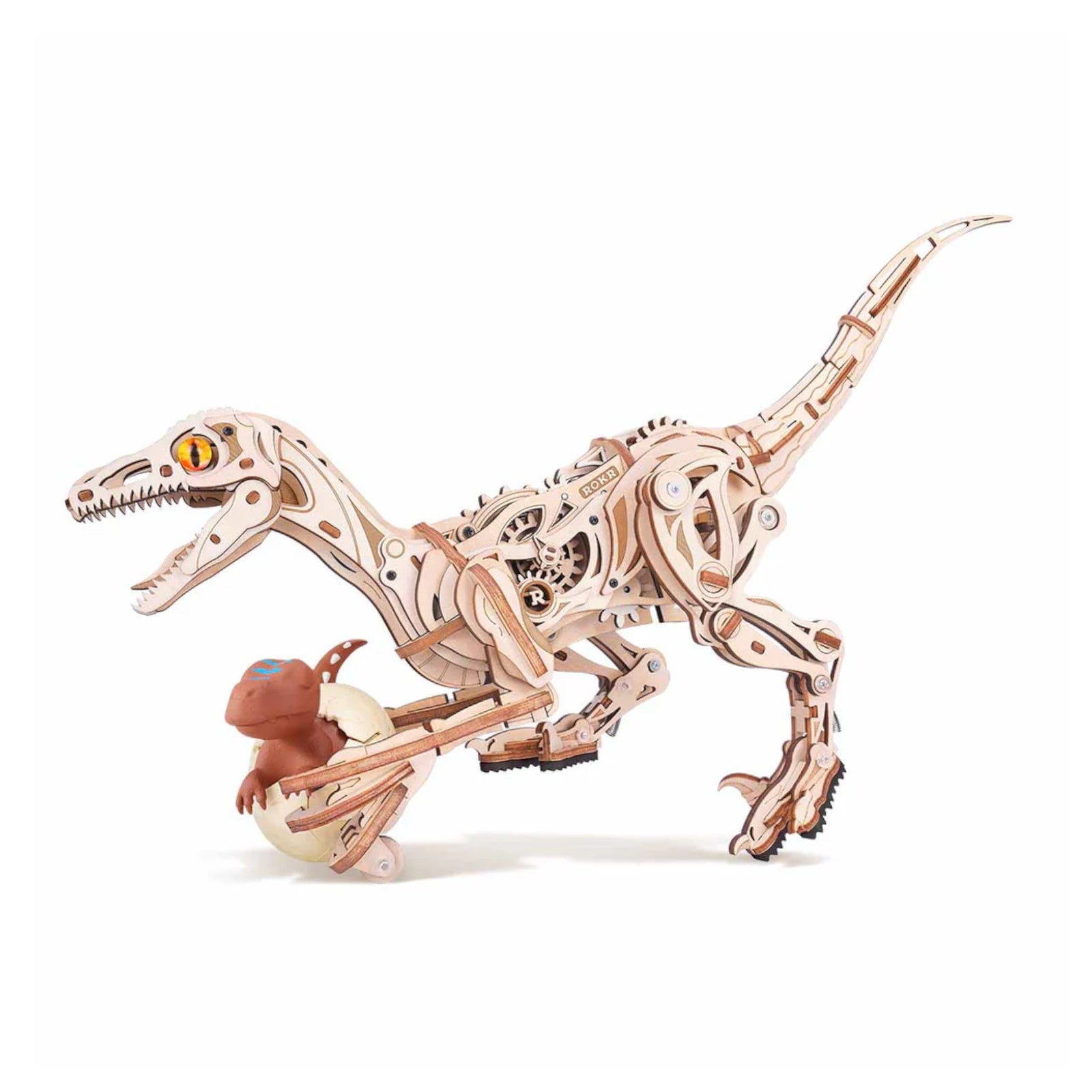ROKR Velociraptor Mechanical Wooden 3D Puzzle LD01