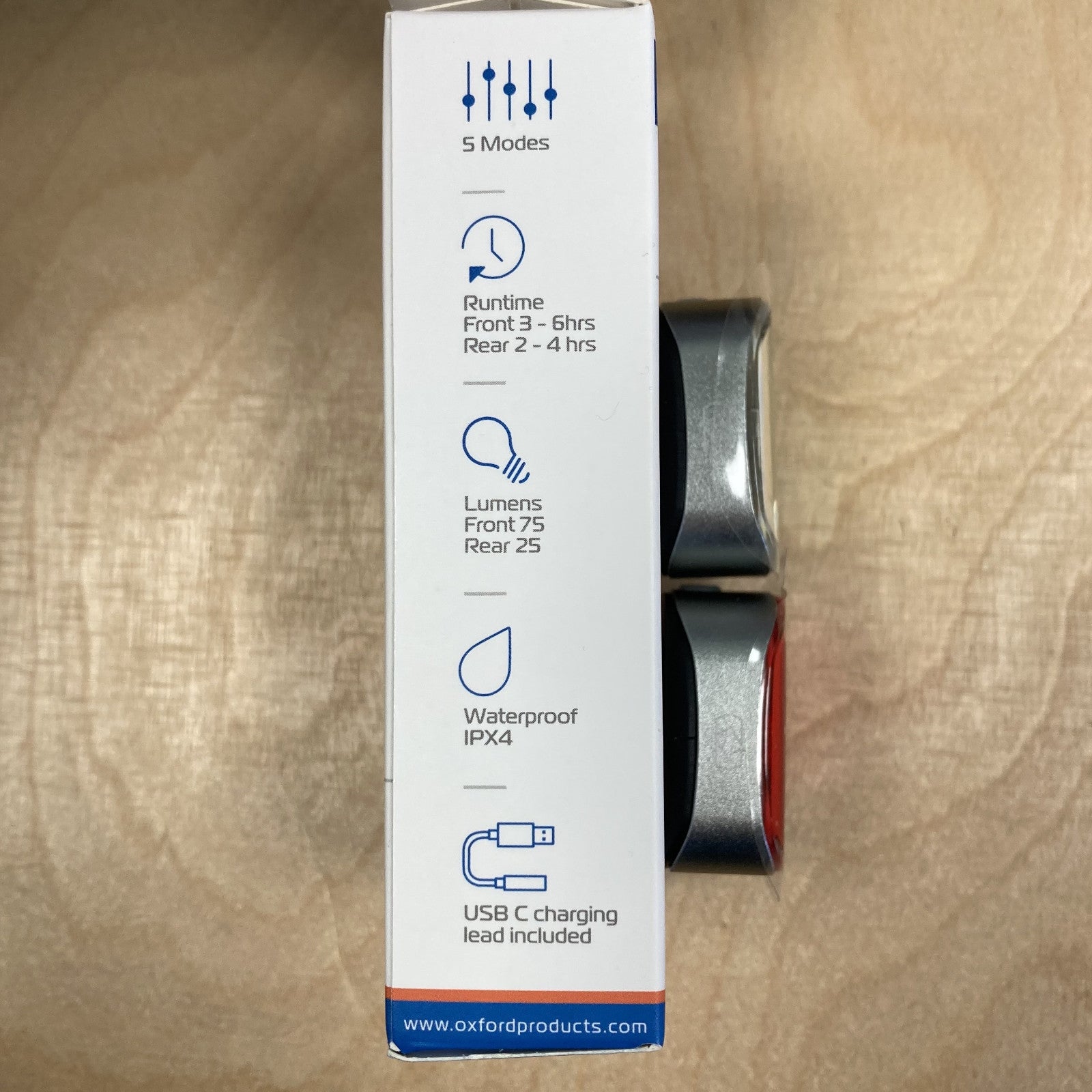 Oxford Ultratorch Cube-X LED Front & Rear Bike Light Set Alternate 7