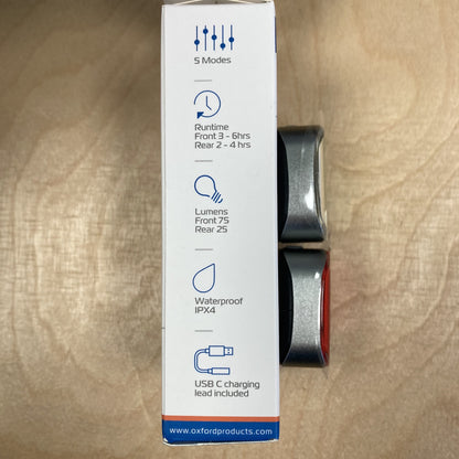 Oxford Ultratorch Cube-X LED Front & Rear Bike Light Set Alternate 7