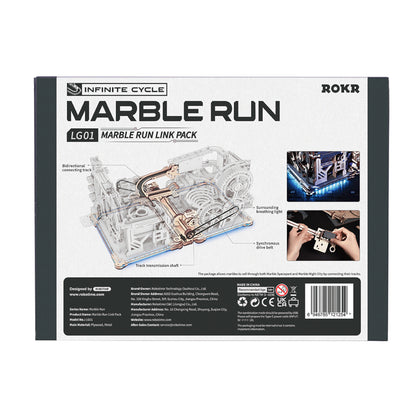 ROKR Marble Run Link Pack (Spaceport & Night city) LG01 3D Puzzle LG01 Alternate 1