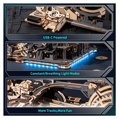 ROKR Marble Run Link Pack (Spaceport & Night city) LG01 3D Puzzle LG01 Alternate 4