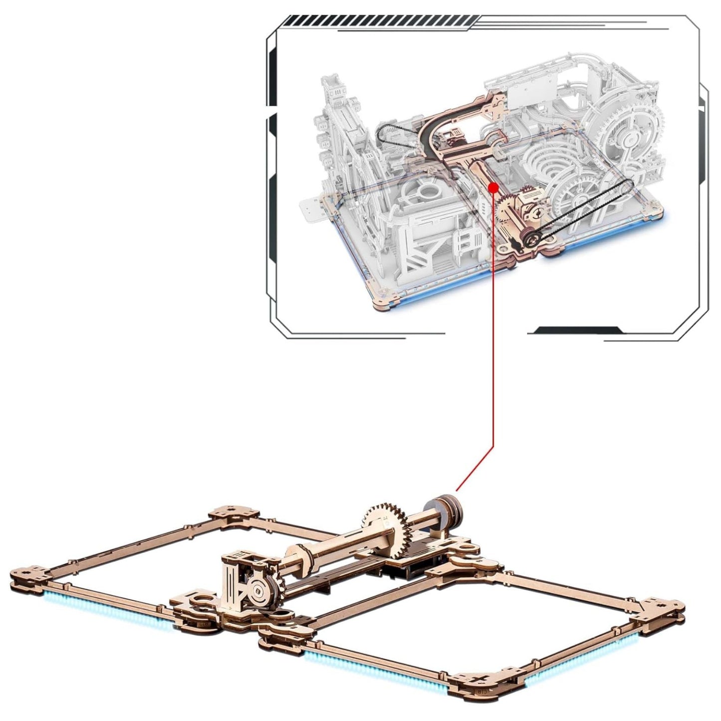 ROKR Marble Run Link Pack (Spaceport & Night city) LG01 3D Puzzle LG01 Alternate 5