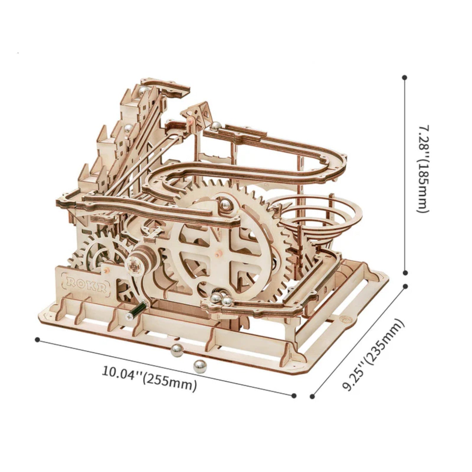 ROKR Marble Parkour Big Funnel Marble Run LG501 Wooden 3D Puzzle Alternate 4