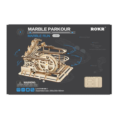 ROKR Marble Parkour Big Funnel Marble Run LG501 Wooden 3D Puzzle Alternate 3