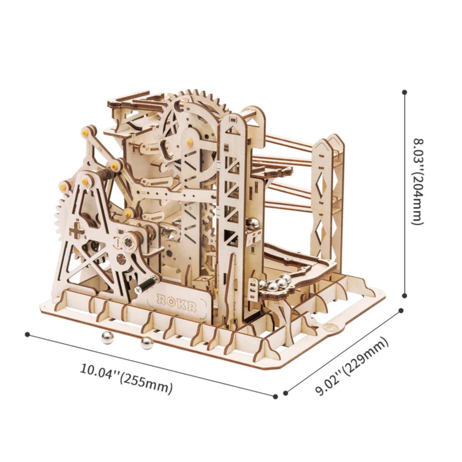ROKR Marble Explorer Swingback Wall Marble Run LG503 Wooden 3D Puzzle Alternate 3