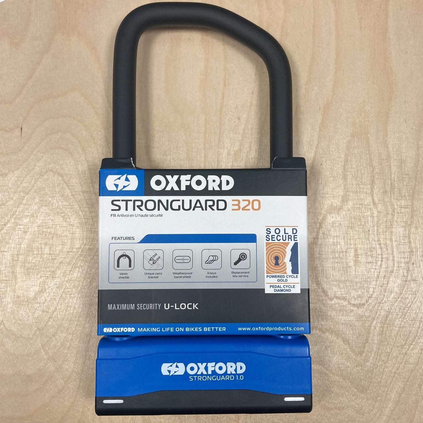 Oxford Stronguard 1.0 320mm Bike D-Lock Alternate 3