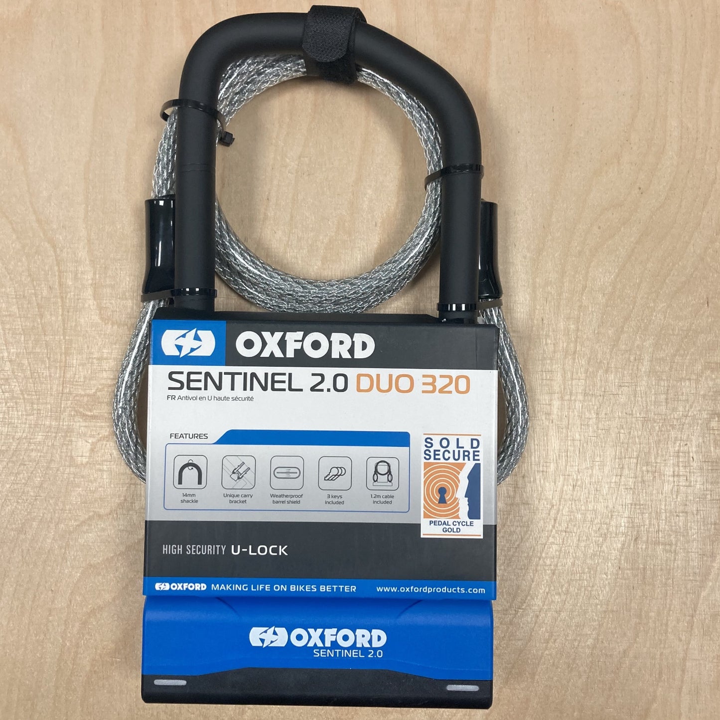 Oxford Sentinel 2.0 Duo 320mm Bike D-Lock Alternate 3